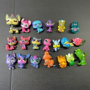 Mixed Lot of 20 Littlest Pet Shop and Random Animals and PJ Masks Gekko Figure